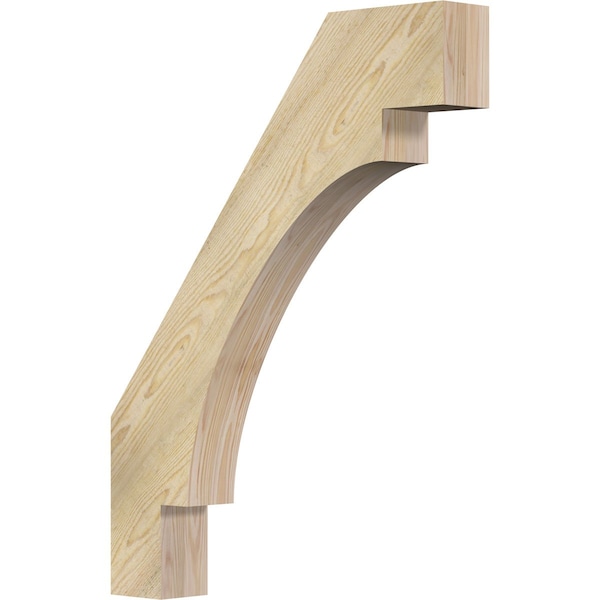 Ekena Millwork 4"W x 26"D x 34"H Merced Rough Sawn Knee Brace, Douglas Fir BRC04X26X34MRC00RDF - main